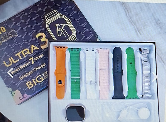 SMARTWATCH X10 ULTRA 3 CON 7 CORREAS